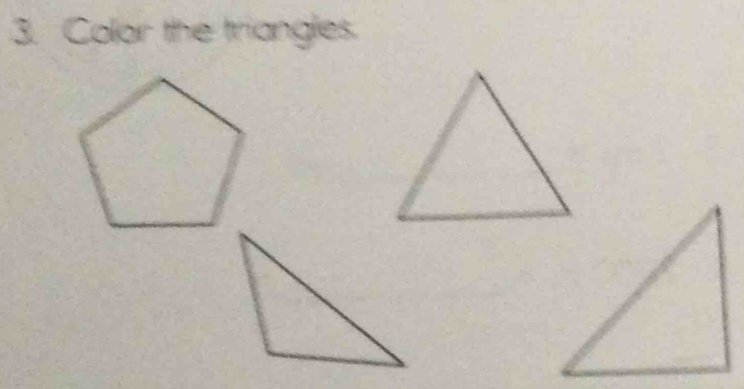 Color the triangles.