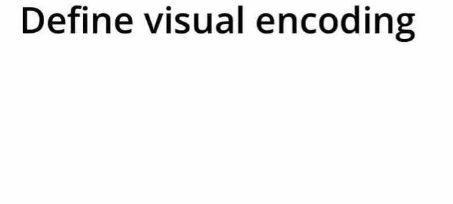 Define visual encoding