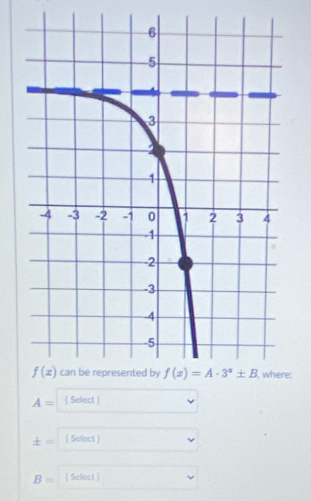 A= | Select |
± = [ Select ]
B= [ Select ]