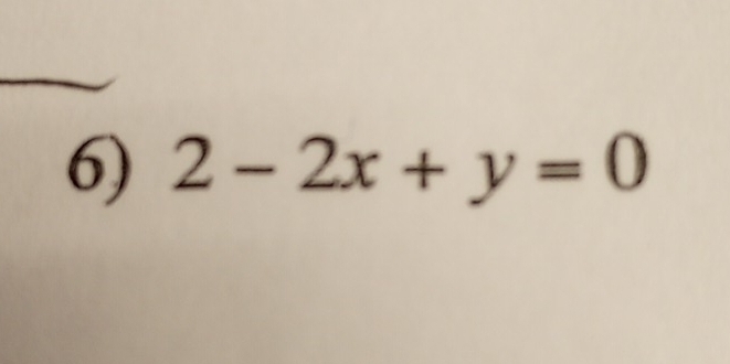 2-2x+y=0