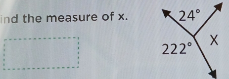 ind the measure of x.