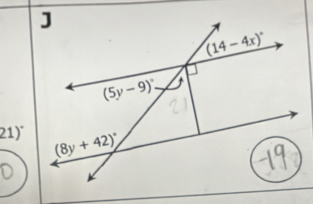 21)^circ 