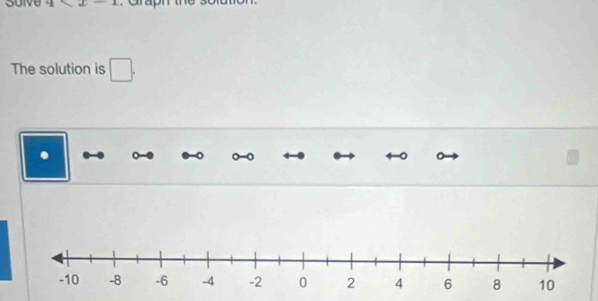 soive 
The solution is □. 
.