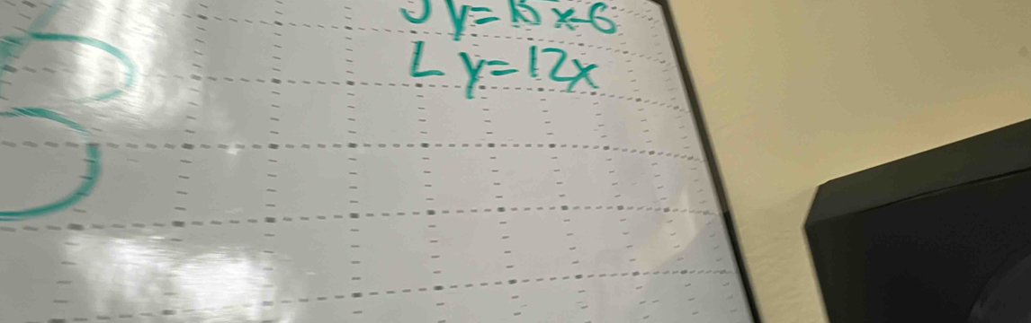 y=10x-6
∠ y=12x