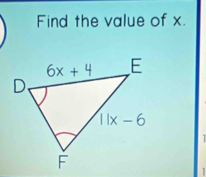 Find the value of x.
]
]