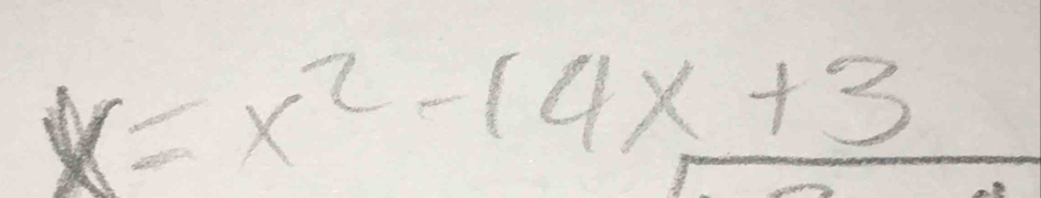 x=x^2-14x+3