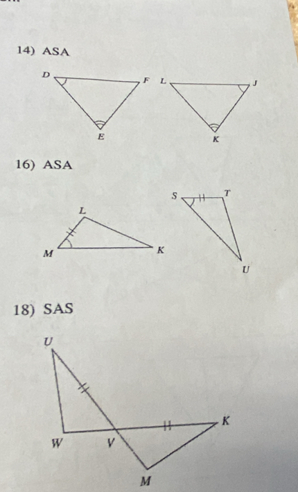 ASA 
16) ASA 
18) SAS