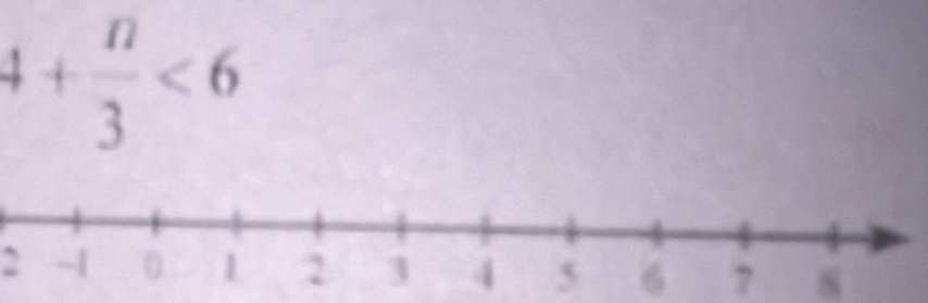 4+ n/3 <6</tex>
2 6 7 s