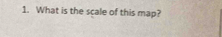 What is the scale of this map?