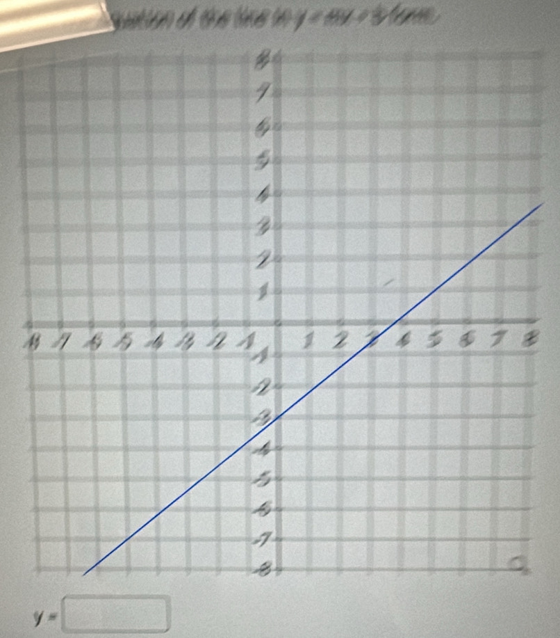 ation dl the tns un y=4y+3
M 
B
y=□