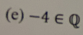 -4∈ Q