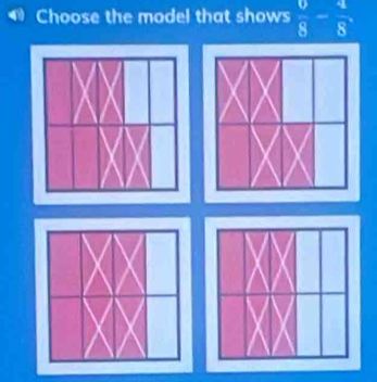 Choose the model that shows  0/8 - 4/8 .