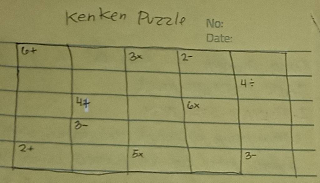 kenken Puzzle