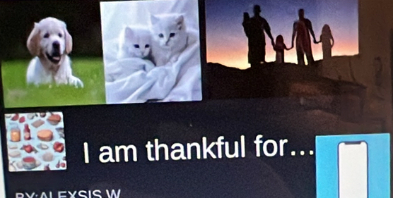 am thankful for...