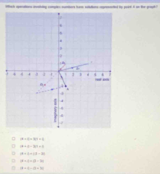 (4+6)+3(1+i)
(4+8-3(1+8)
(4* 5+(3-3t)
(4+4)/ (3-3)
(4+1)-(3+3)