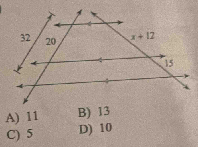 A) 11
B) 13
C) 5
D) 10