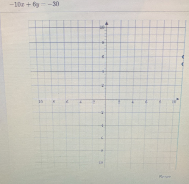 -10x+6y=-30
Reset