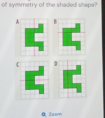 of symmetry of the shaded shape? 
( 
Zoom