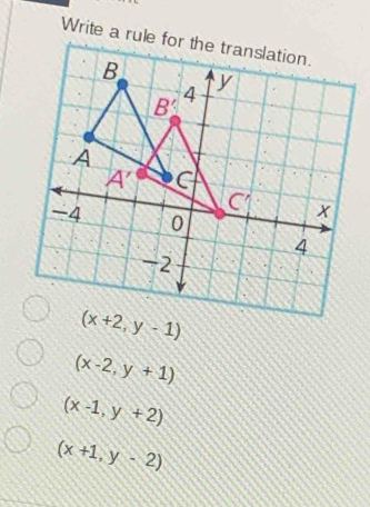 (x-2,y+1)
(x-1,y+2)
(x+1,y-2)