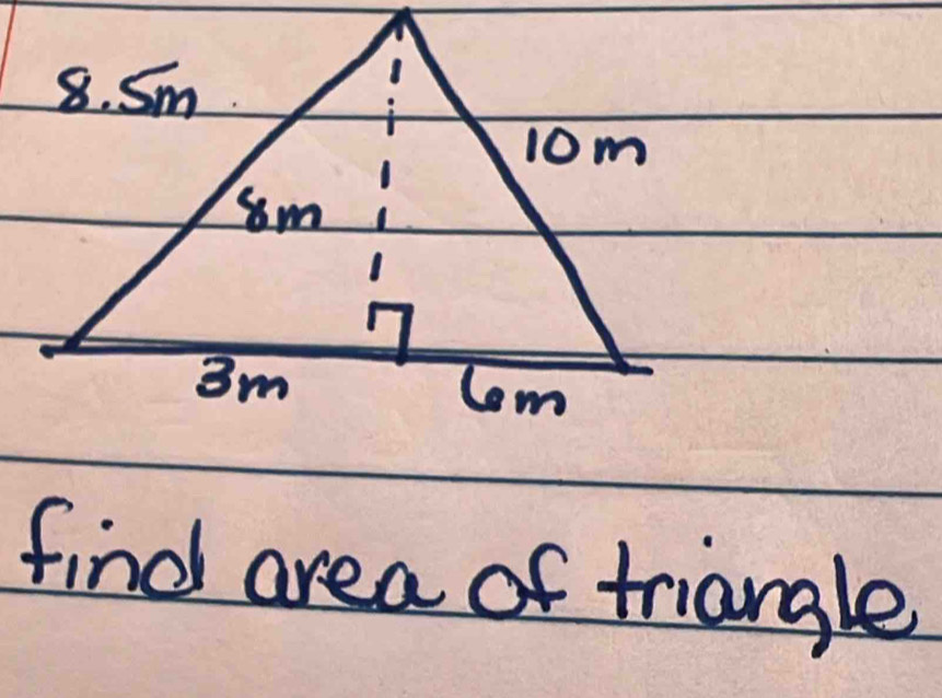 find area of triangle