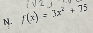 f(x)=3x^2+75