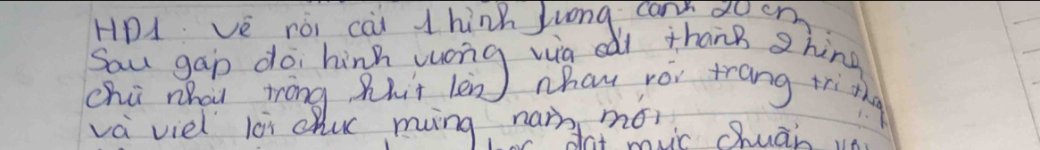 HD1 VE roi cài 1hink Jung cn 
Sau gap doi hinh wong wa eai thanB Zhing 
chú rhou trong Rhit lèn) nhaw yói trang tring 
va viel l0i cluk ming nam mó? 
dat mvc chuar