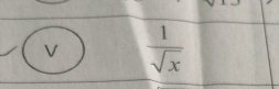  1/sqrt(x) 