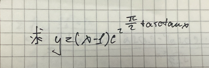 bo
y=(x-1)e^(x^frac π)2+atarctan