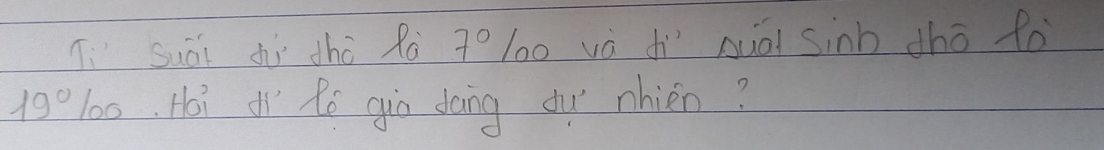 Suái hì tho Rà 7° lo0 vè dì suà sinb dho fo
19° lo0, Hoi Ró gio dong dy chién?