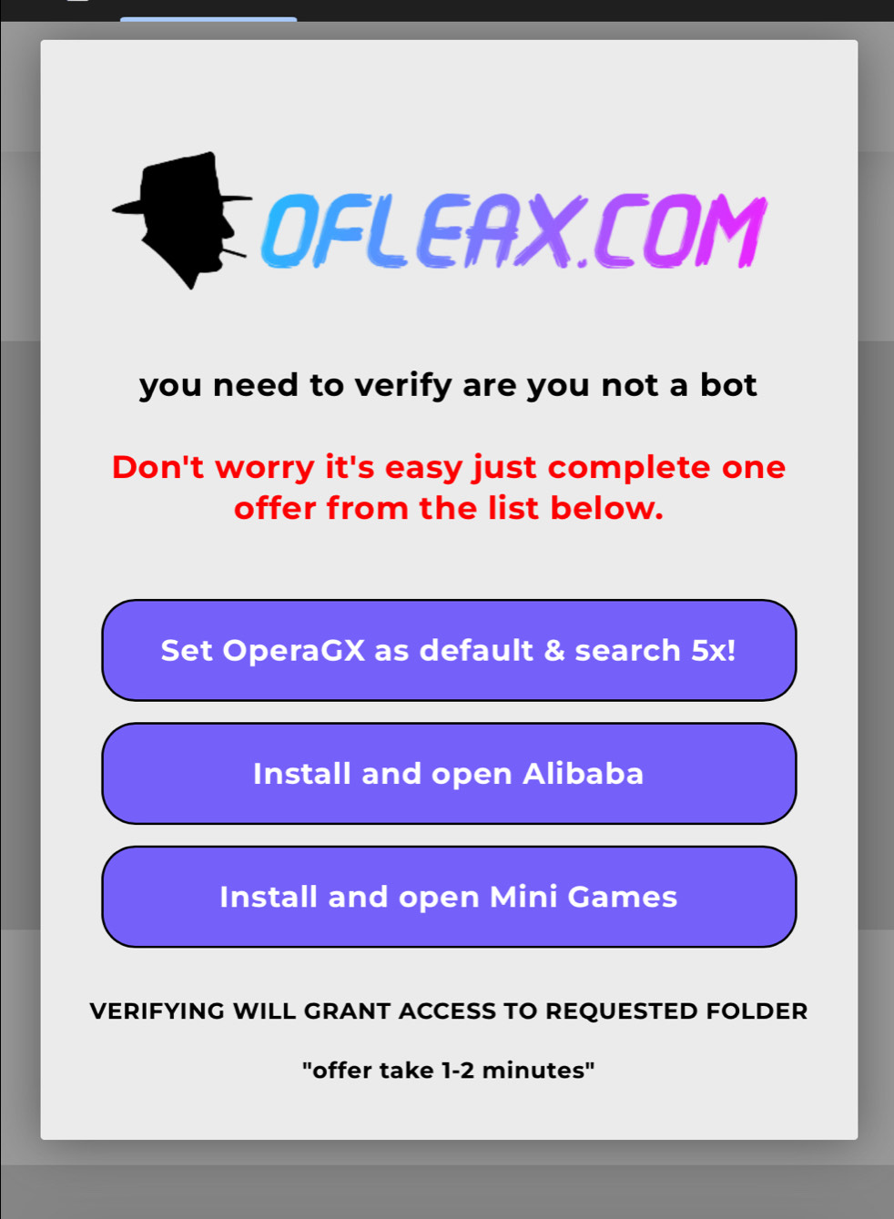 Solved: OFLEAX.COM you need to verify are you not a bot Don't worry it ...