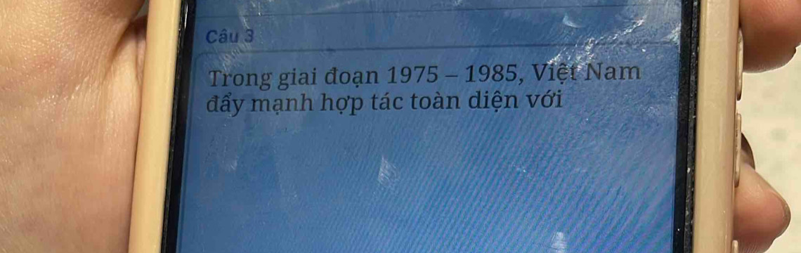 Trong giai đoạn 1975-1985 , Việt Nam 
đẩy mạnh hợp tác toàn diện với