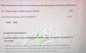 Solved: Write explanatory notes on the following use role players in ...