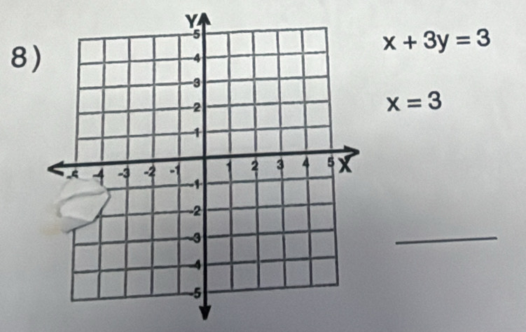 8
x+3y=3
x=3
_