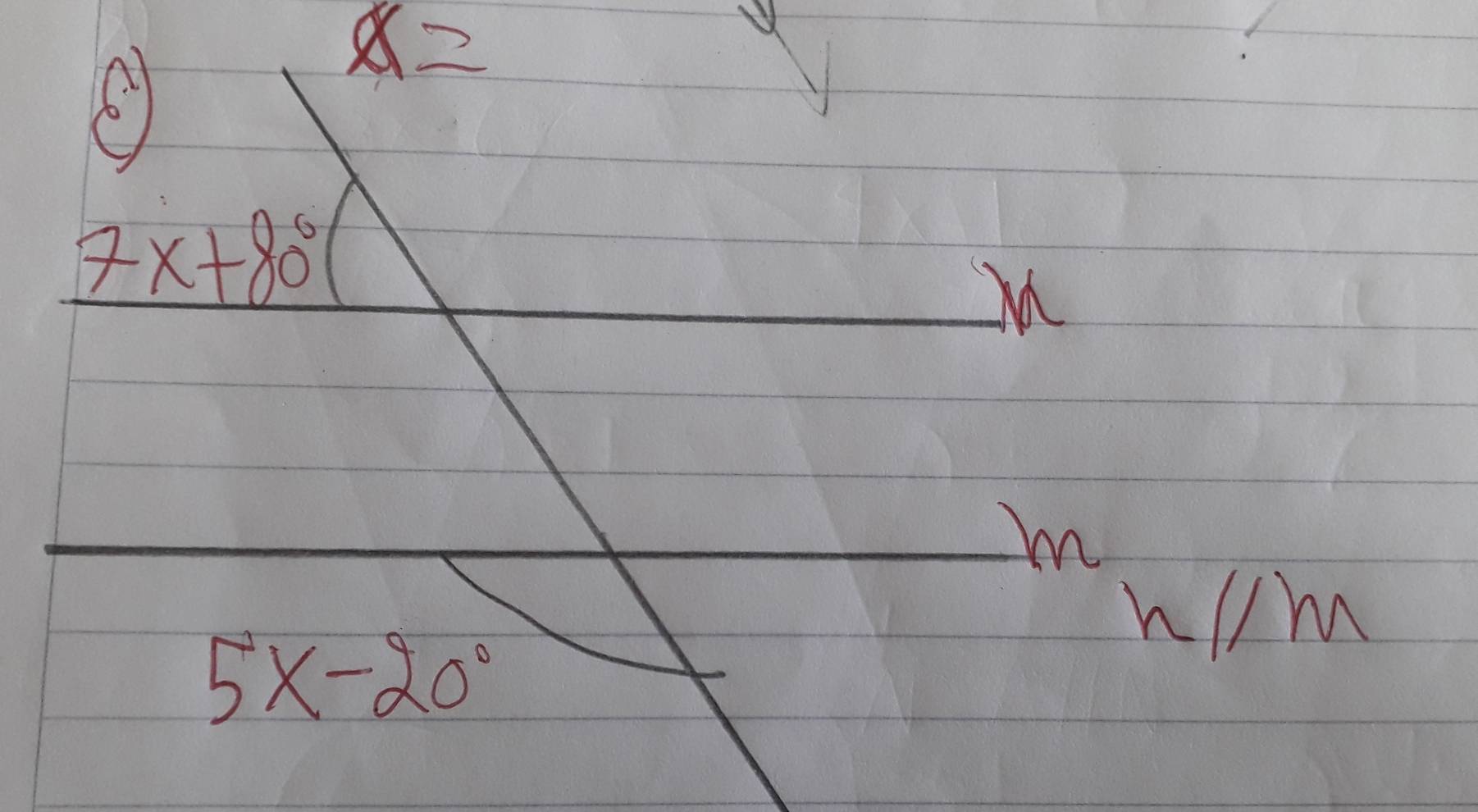 x=
7x+80°
M
m
h/m
5x-20°