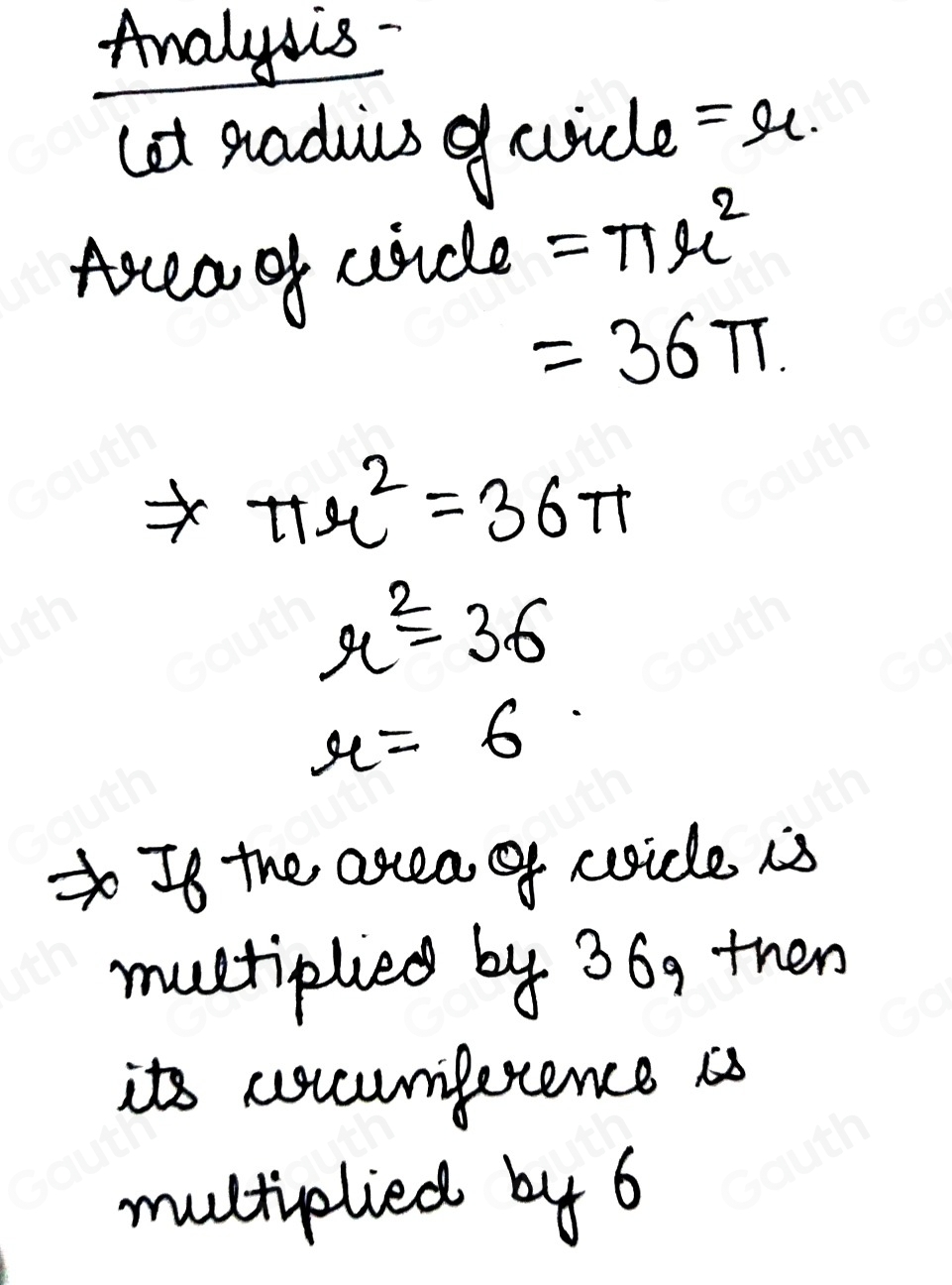 Solved: The circumference of a circle is directly proportional to the ...