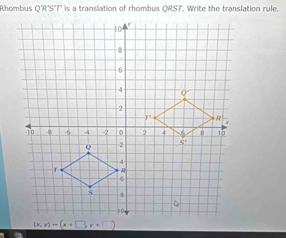 Rhombus Q'R'S'T'