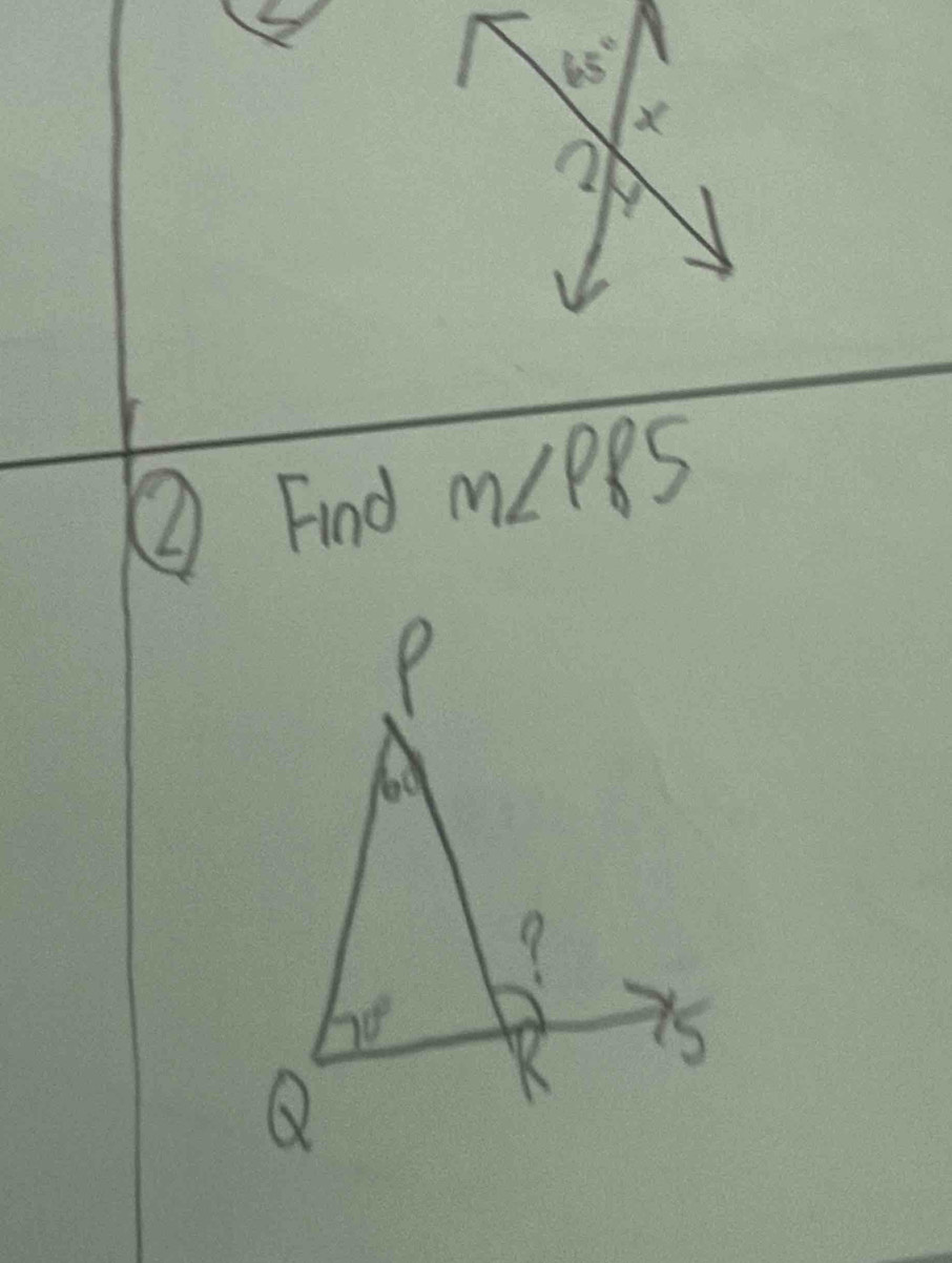 ② Find m∠ PPS