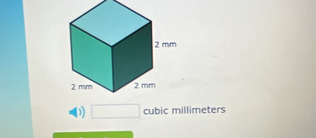 □ cubic millimeters