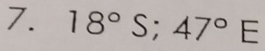 18°S; 47°E