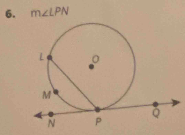 m∠ LPN