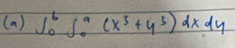 ∈t _0^(6∈t _0^9(x^3)+y^3)dxdy