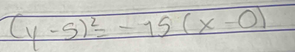 (y-5)^2=-15(x-0)