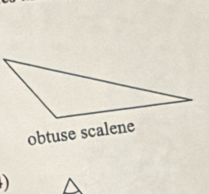 obtuse scalene