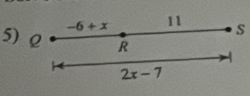 -6+x 11
s
R
2x-7