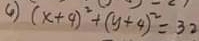 ( (x+4)^2+(y+4)^2=32