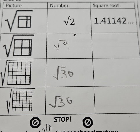 Picture Number Square root
.