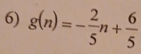 g(n)=- 2/5 n+ 6/5 