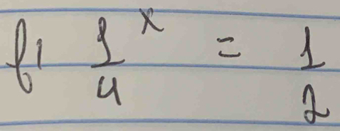 1 frac 14^x= 1/2 