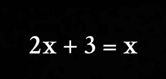 2x+3=x