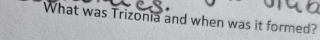 What was Trizonia and when was it formed?